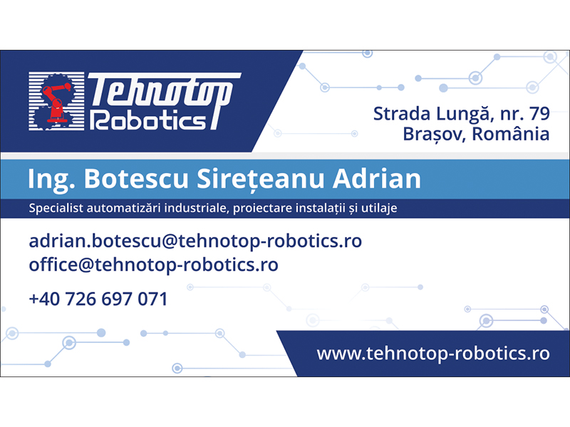 Carte Vizita Tehnotop Robotics